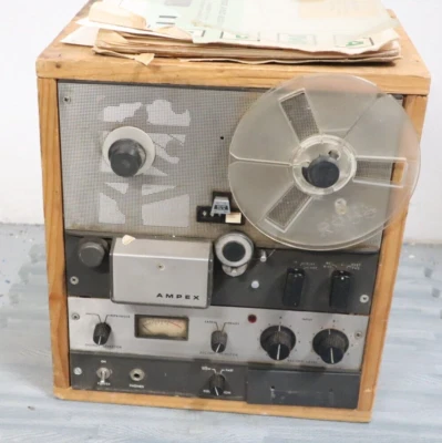 Vintage Ampex 600 Mono Tube Reel-to-Reel & 4020257-25 Preamp - TUNRS ON READ! - Image 1 of 4