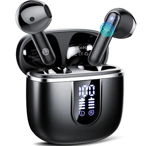 New++ Wireless Earbuds, 2025 Bluetooth 5.4, 40H HiFi Stereo +4 ENC IP7 - Picture 1 of 6