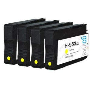 4 Yellow Ink Cartridges for HP Officejet Pro 7740, 8710, 8718, 8728 - Picture 1 of 1