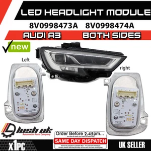 1X AUDI A3 S3 RS3 8V FARO LED DRL SEGNALE DI SVOLTA MODULO UK - Entrambi i lati - Foto 1 di 5