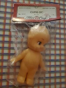 MUÑECA CUPIDO DE PIE Fibre Craft 4.5" #3117 Blue Eyes Kewpie DE COLECCIÓN NOS - Imagen 1 de 2