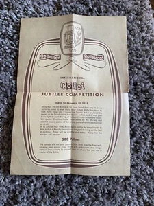 ROLLEI JUBILEE PHOTO CONTEST FLYER, JAN 1955/90983 - Picture 1 of 4