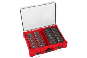 Milwaukee 49-66-6806 SHOCKWAVE Impact Duty Socket 1/2 Dr 31PC PACKOUT Set - Picture 1 of 1