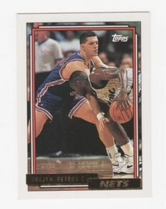 1992-93 Topps Basketball Gold Drazen Petrovic New Jersey Nets #234 - Bild 1 von 1