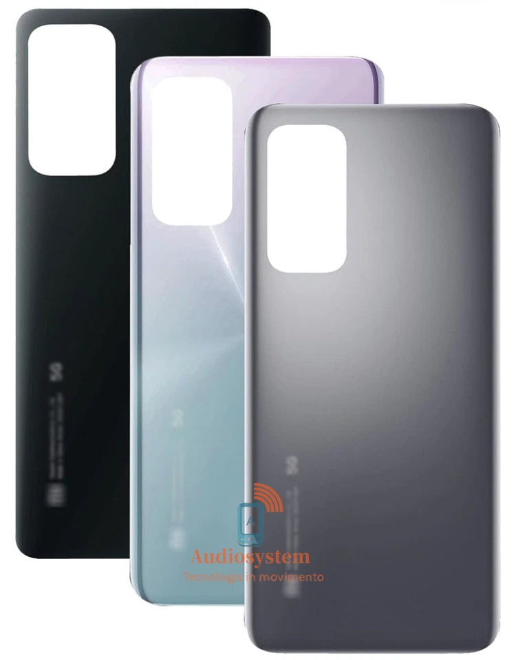 AUDIOSYSTEM COVER POSTERIORE SCOCCA +BIADESIVO Per XIAOMI MI 10T / PRO VETRO M2007J3SG BACK