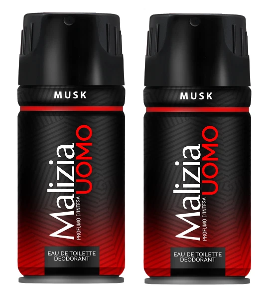 MIRATO Malizia Uomo MUSK Deo 2 x150ml DEODORANT