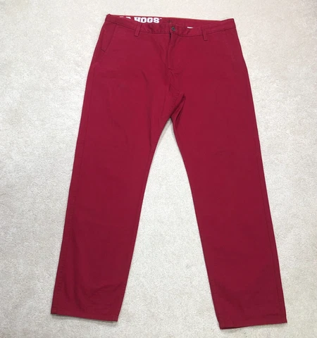 Arkansas Razorbacks Pants Mens 38x32 Red Dockers Cover