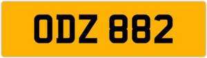 ODZ 882 O 3x3 DATELESS PRIVATE NUMBER PLATE OLLY OWEN OSCAR OLY OL OLIVIA ORLA - Picture 1 of 1