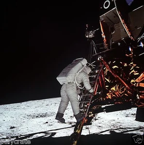 Foto Nasa - Apollo 11 - Buzz Aldrin Descend Del Módulo Lunar - Imagen 1 de 1