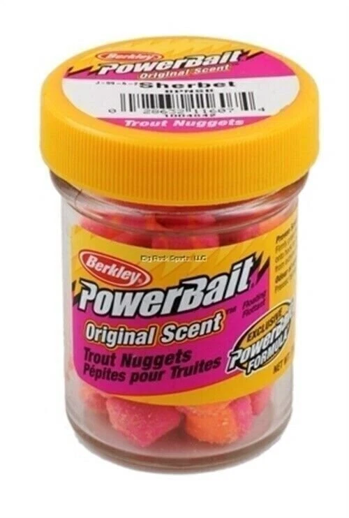 Berkley BPNSB PowerBait Biodegradable Power Nuggets Sherbet 1.1oz Jar - Image 1 of 1