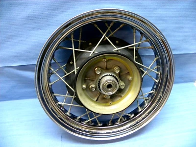 Yamaha Virago XV535 XV 535 Rear Wheel Shaft Drive Hub Rim Spokes Bearings #113 - Image 1 of 4