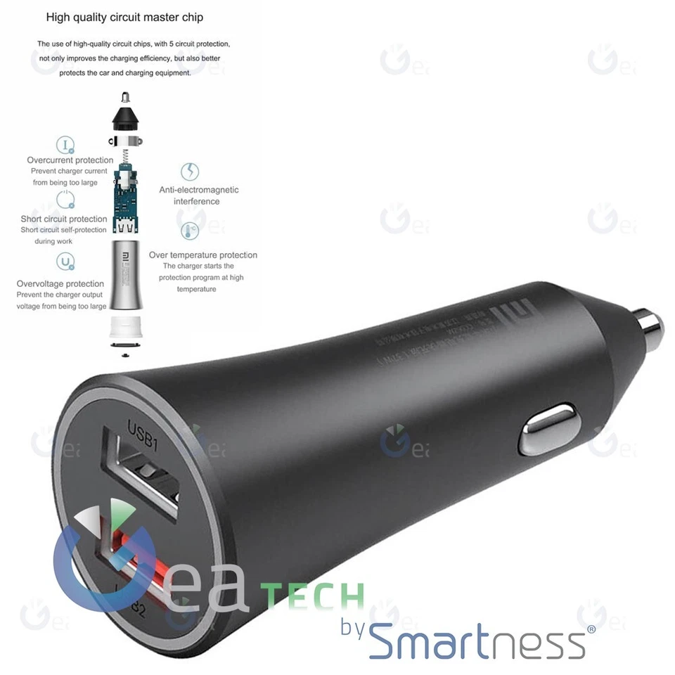 Caricabatterie da Auto Xiaomi 37 W Dual-port