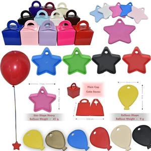 10 Caja de Pasteles Helio Globo Pesas Boda Bautizo Fiesta de Cumpleaños Reino Unido Compras - Imagen 1 de 73