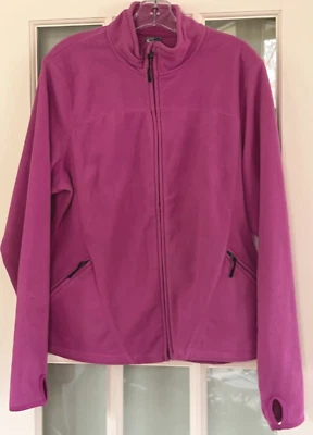 Chaqueta polar Champion C9 rosa, cremallera completa con bolsillos, talla XL Foto 1 de 4