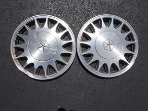 (2) Genuine OEM 1988 to 1993 Dodge Dynasty 14 inch Hubcaps Wheel Covers #4284605 - Picture 1 of 9