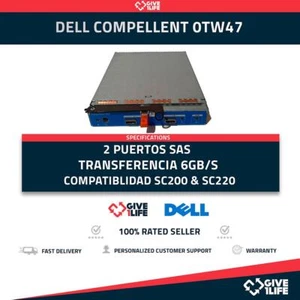 DELL COMPELLENT SC2 DOBLE PUERTO 6GB/s SAS ENCLOSURE MODULE - 0TW47 - Picture 1 of 8