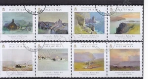 SG ???? ISLE OF MAN USED CTO STAMP SET 2022 OUR CREGNEASH HOME CRENEASH Y BALLEY - Picture 1 of 1