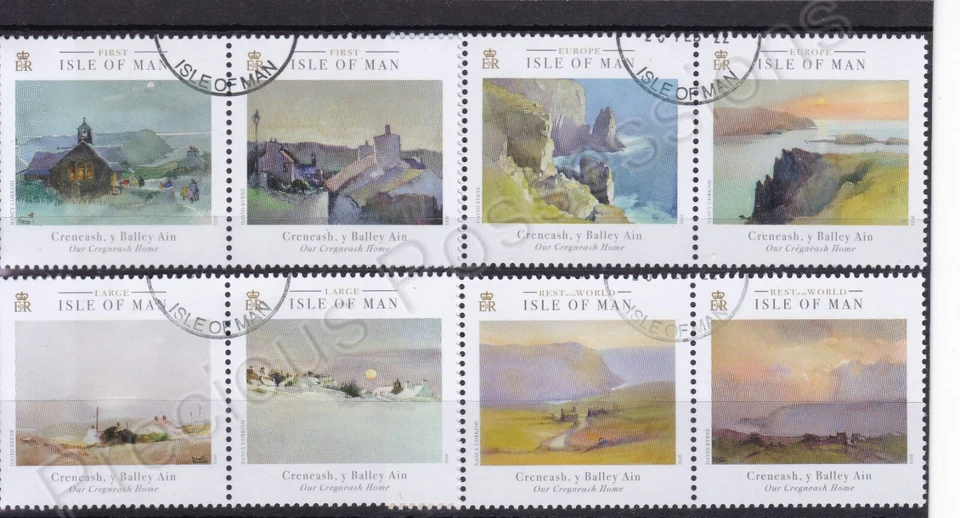 SG ???? ISLE OF MAN USED CTO STAMP SET 2022 OUR CREGNEASH HOME CRENEASH Y BALLEY - Image 1 of 1