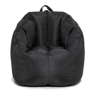 Sitzsack Stuhl Kinder/Jugendliche 2,5 Fuß nachfüllbar bequem faul Sofa weicher Sitz schwarz NEU - Bild 1 von 8