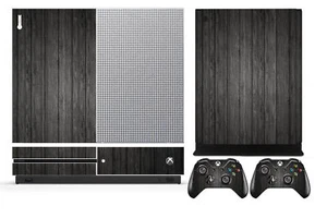 Wood 267 Vinyl Cover Skin Sticker for Xbox One S (Slim) & 2 controller skins - Picture 1 of 2