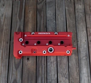 Honda K SERIES K24Z CIVIC SI 9TH GEN VALVE COVER POWDER COATED JDM WRINKLE RED - Picture 1 of 12