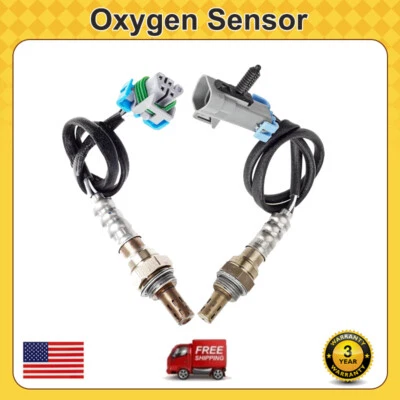 2PCS Oxygen Sensor Up+Down For GMC Canyon Envoy Hummer H3 Chevrolet Colorado USA - Immagine 1 di 4