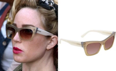 TOM FORD KASIA CAT EYE SUNGLASSES GOLD NWOT - Image 1 of 4