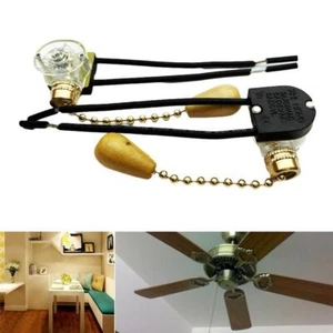 2x Ceiling Fan Wall Light Replacement Pull Chain Cord Switch B3A€. Control R7R4 - Picture 1 of 10