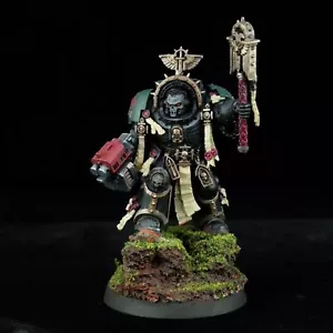 Warhammer 40k Dark Angels Chaplain in Terminator Armour Painted Space Marines - Picture 1 of 6