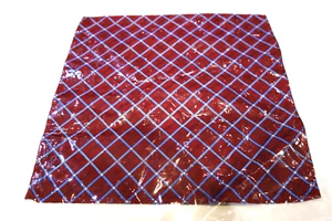 Silk handkerchief Hanky Pocket Square Red Blue Diamond Square 10x10 - Picture 1 of 2