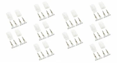 10x Pairs Male Female L6.2 Big Tamiya Style Plug Connector RC Battery or Charger - Image 1 of 2