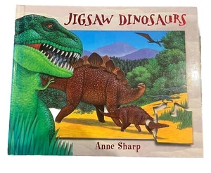 Jigsaw Dinosaurs Anne Sharp 6-24 Piece Puzzle Picture Book T-Rex Raptor Reptile - Imagen 1 de 4