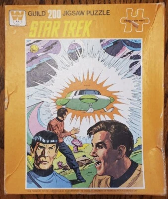 复古 1978 年星际迷航拼图 200 块惠特曼协会全新原厂封装 — 第 1/4 张图片