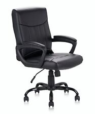 Best Chair Back Supports - CLATINA Mid Back Leather Office Executive Chair Review 