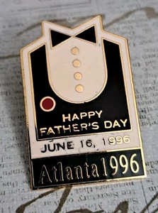 Vintage Atlanta 1996 Olympics Happy Fathers Day 16. Juni 1996 Pin - Bild 1 von 3