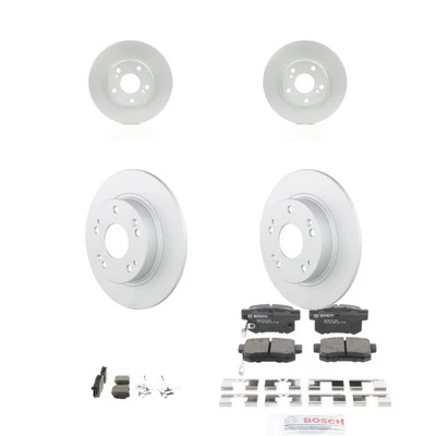 Bosch QuietCast Ceramic Brake Pad and Rotor Kit For 2012-2015 Honda Civic - Imagem 1 de 4