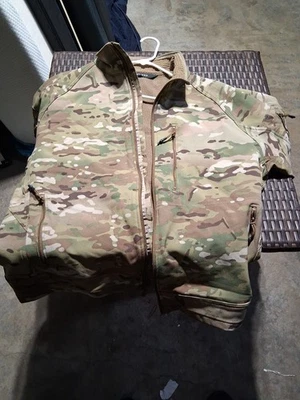 Beyond Clothing A5 Jacket Mens Medium Camo Softshell Tactical Polartec Fleece - Image 1 of 3