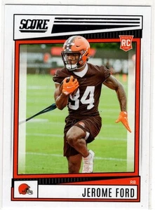 2022 Panini Score Football Jerome Ford No. 333 Cleveland Browns - Picture 1 of 2