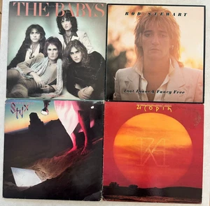 1970's ROCK vinyl LP lot - The Babys BROKEN HEART - Rod Stewart - Styx - Utopia - Imagen 1 de 5