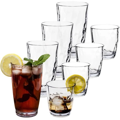 Camping Glas 320/460ml klar Wasserglas Gläser Set Acryl Party Trinkglas Weinglas - Bild 1 von 4