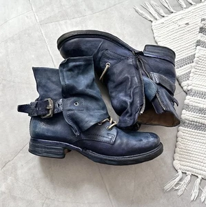 AS 98 Airstep Simon Vintage Ankle Straps Boots Bikkembergs Guidi Vibe - Picture 1 of 17