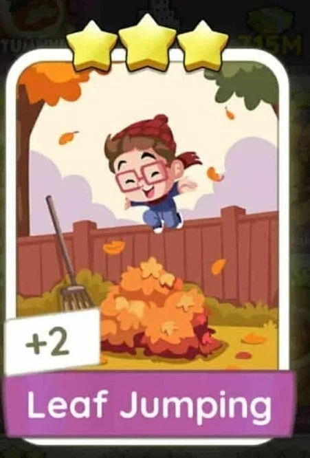1x Leaf Jumping - 🎲 Monopoly Go Digital Sticker TRADE CARD - Image 1 of 1