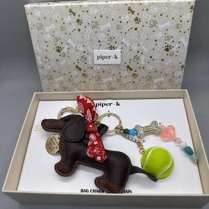 Schlüsselanhänger Piper K Dackel (Wiener Hund) Taschenanhänger in Geschenkbox NEU - Bild 1 von 3