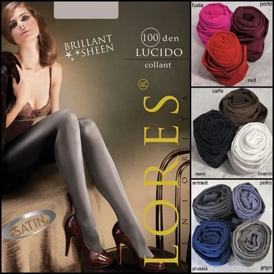 Lores Lucido blickdichte Strumpfhose mit Satin Glanz aus weicher 3D... - Bild 1 von 4