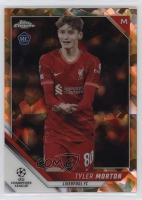 2021 Chrome UCL Sapphire Edition Orange Refractor /50 Tyler Morton #87 Rookie RC - Image 1 of 2