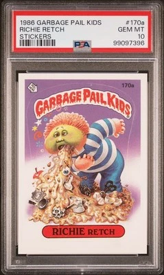 PSA 10 GEM MT 1986 Topps Garbage Pail Kids OS5 170a RICHIE RETCH - Image 1 of 2