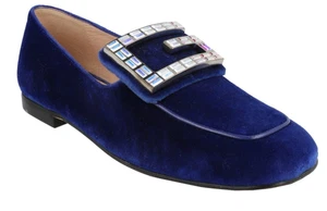 Mocassini Gucci donna Madelyn in velluto e cristallo 35 nuovi con scatola - Foto 1 di 9