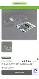 Axial 230046 Base Camp Body Set Scx10.3  - Picture 1 of 4