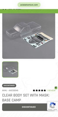 Axial 230046 Base Camp Body Set Scx10.3  - Image 1 of 4