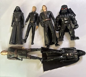 6x Star Wars Figures Luke Skywalker, Darth Vader, Kylo Ren, Anakin Hasbro - Picture 1 of 20